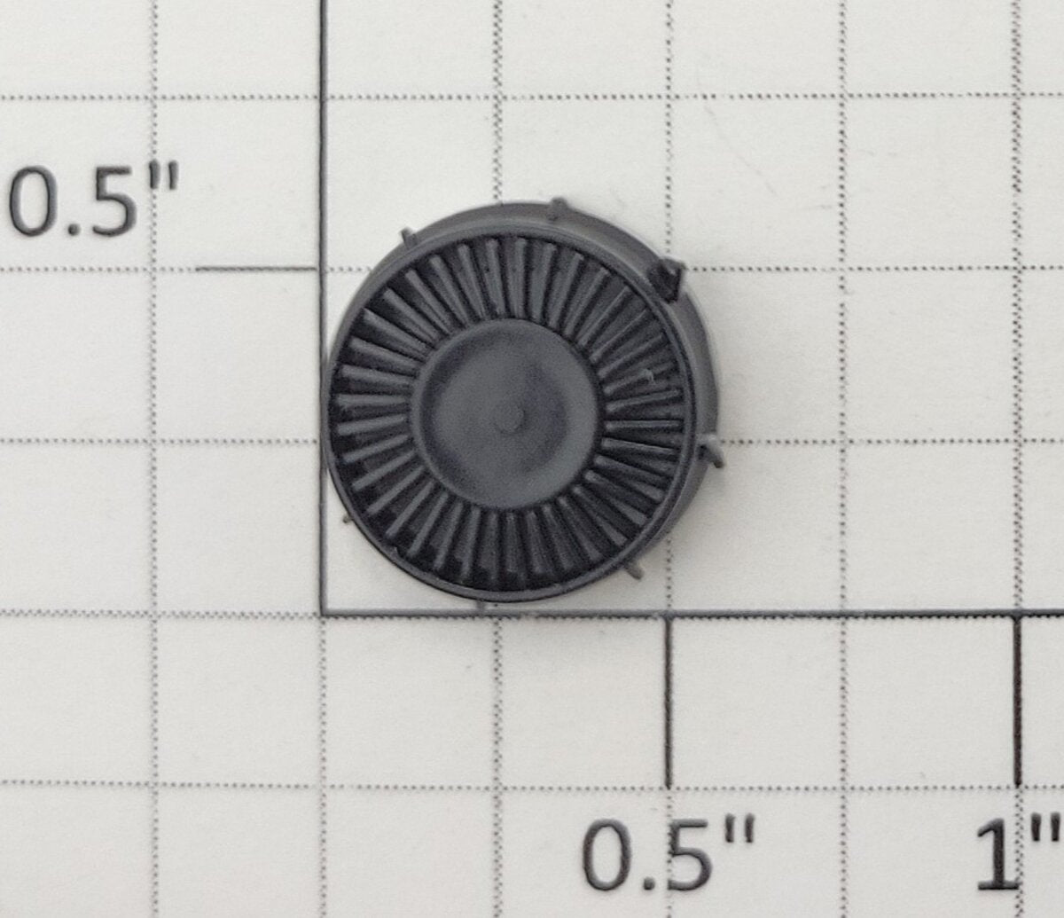S-Helper 661-07-06 S Scale Black Plastic High Fan Cover