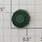 S-Helper 661-07-06-G S Scale Green Plastic High Fan Cover