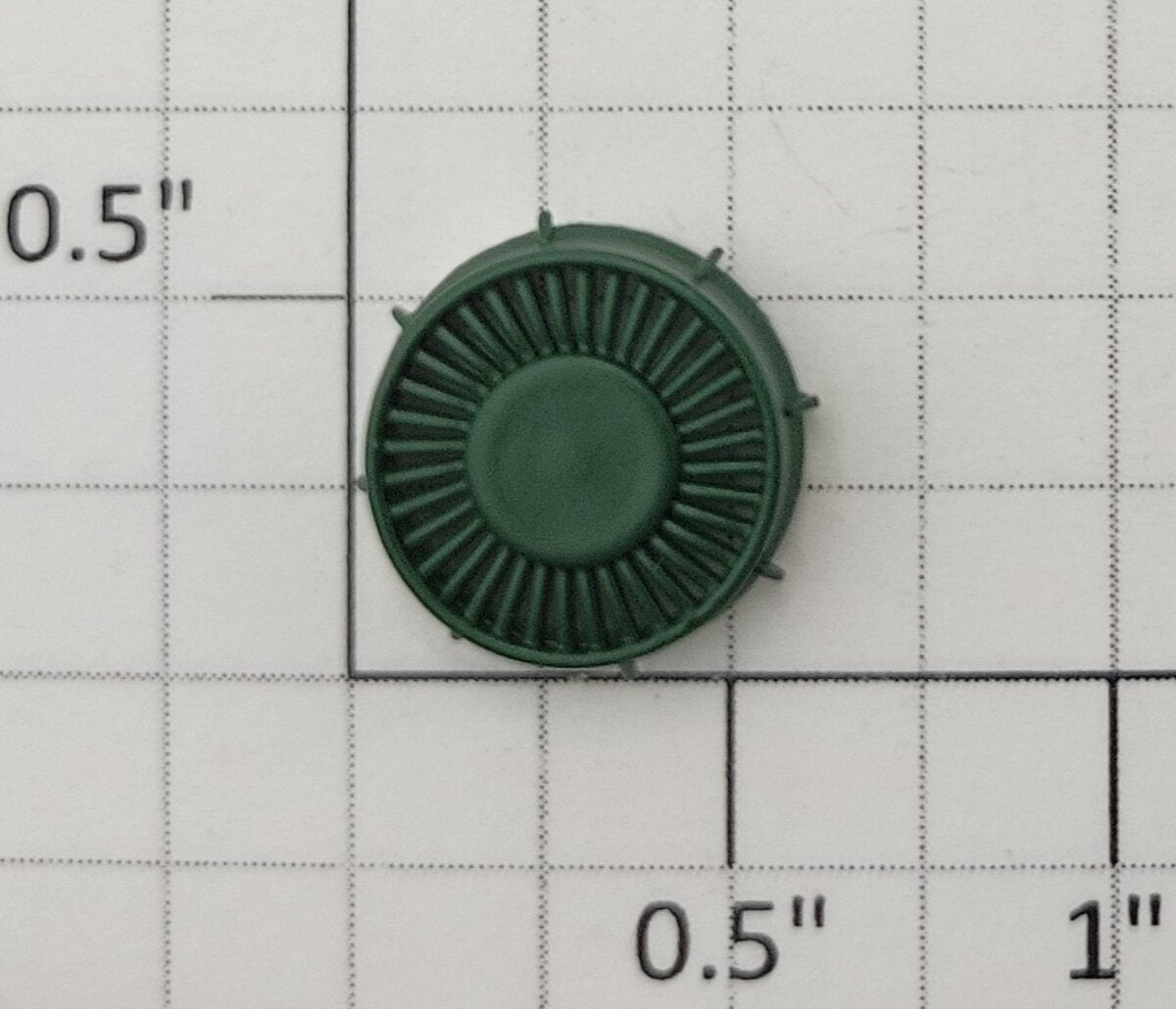 S-Helper 661-07-06-G S Scale Green Plastic High Fan Cover