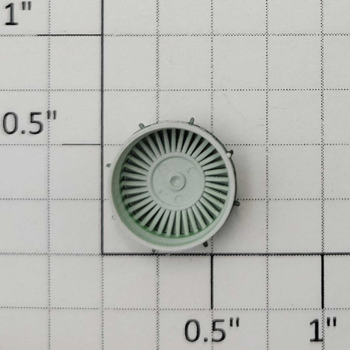 S-Helper 661-07-06-G S Scale Green Plastic High Fan Cover