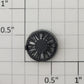 S-Helper 661-07-10-BK S Scale Black Plastic Fan Assembly