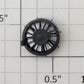 S-Helper 661-07-10-HBK Black Plastic High Fan Assembly