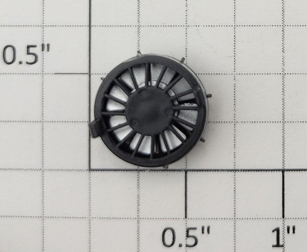 S-Helper 661-07-10-HBK Black Plastic High Fan Assembly