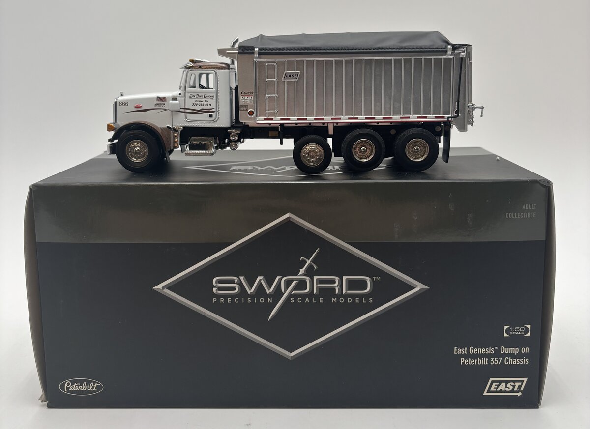 Sword Models SW242-RKT 1:50 East Genesis Dump w/Peterbilt 357 Chassis-Rick Kuntz