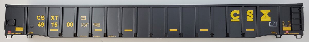 Lionel 83319-2 CSX 66' Mill Gondola Body Shell #491600