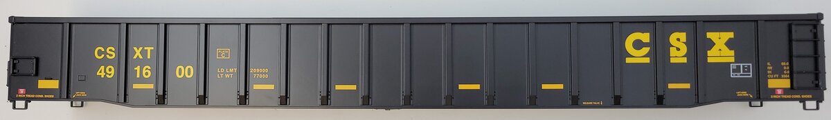 Lionel 83319-2 CSX 66' Mill Gondola Body Shell #491600