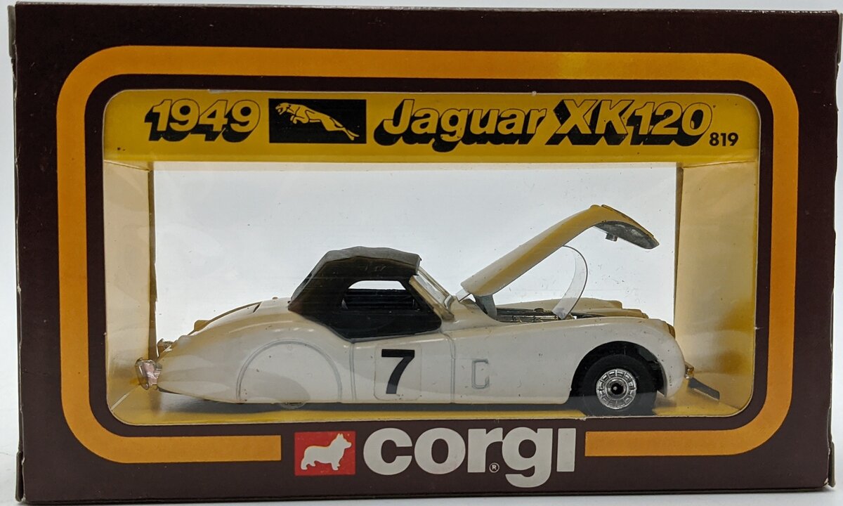 Corgi 819 1:36 50's Classics 1949 Jaguar XK120 White #7