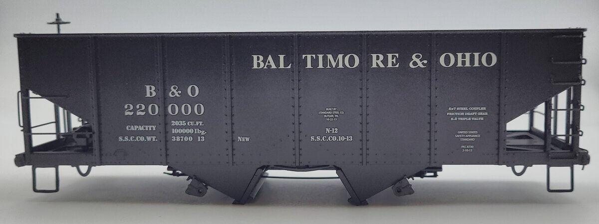 Lionel 84153-2 Baltimore & Ohio 1905 2-Bay Hopper Car Body Shell #220000