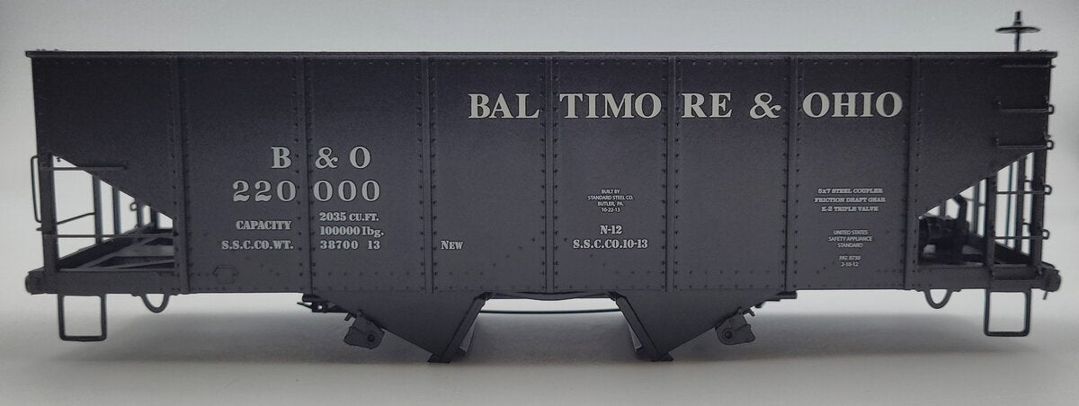 Lionel 84153-2 Baltimore & Ohio 1905 2-Bay Hopper Car Body Shell #220000