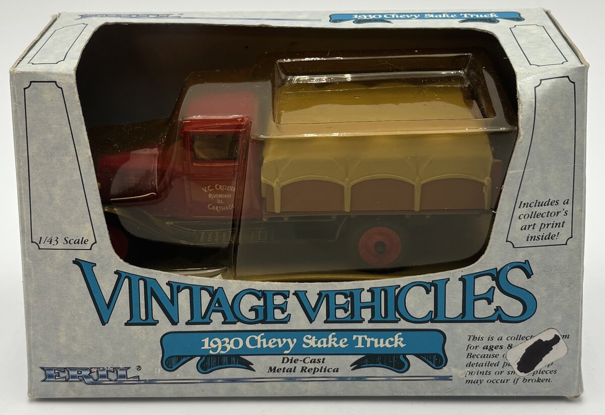 Ertl 2503 1:43 V.C. Crozier 1930 Chevy Stake Truck