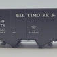 Lionel 84153-2 Baltimore & Ohio 1905 2-Bay Hopper Car Body Shell #220076