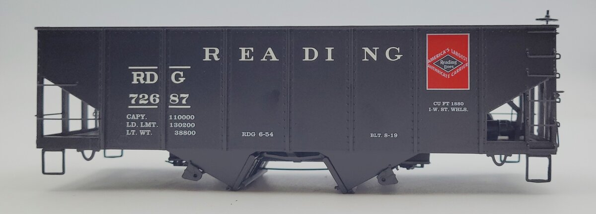 Lionel 84149-2 Reading USRA 2 Bay Hopper Car Body Shell #72687