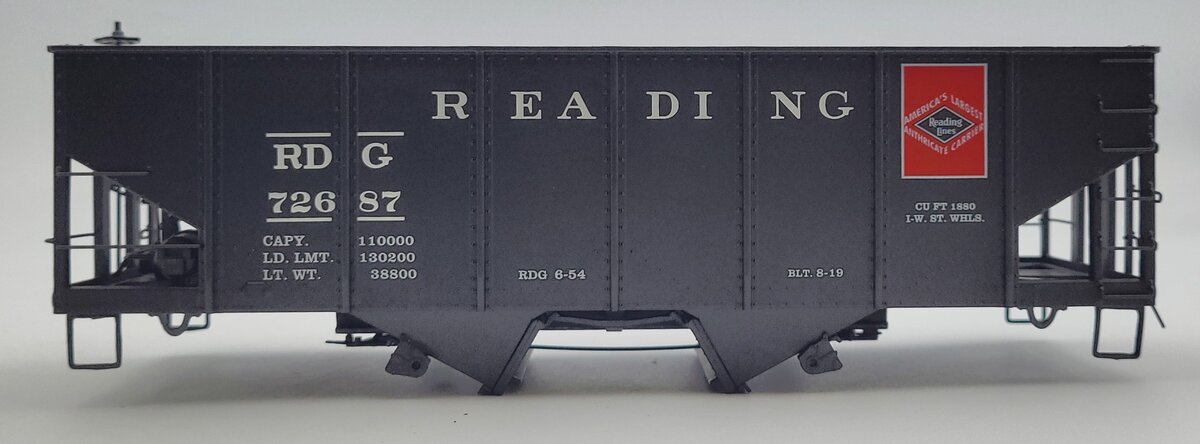Lionel 84149-2 Reading USRA 2 Bay Hopper Car Body Shell #72687