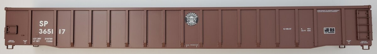 Lionel 83321-2 SP Southern Pacific Lines 66' Mill Gondola Body Shell #365117