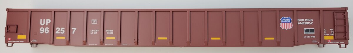 Lionel 83322-2 Union Pacific 66' Mill Gondola Body Shell #96257