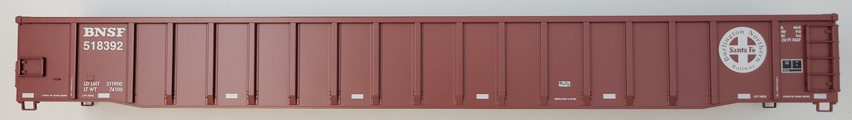 Lionel 84583-2 BNSF 66' Mill Gondola Body #518392