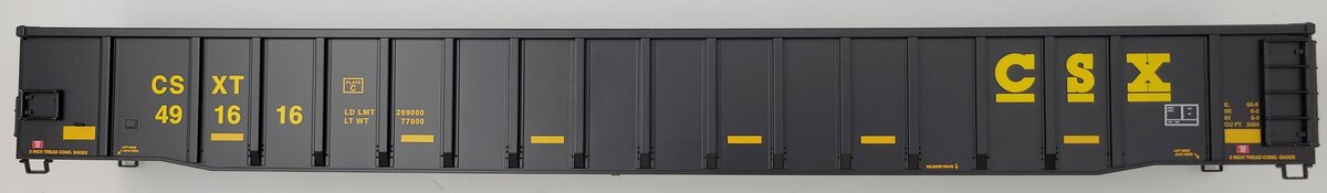 Lionel 84586-2 CSX 66' Mill Gondola Body Shell #491616