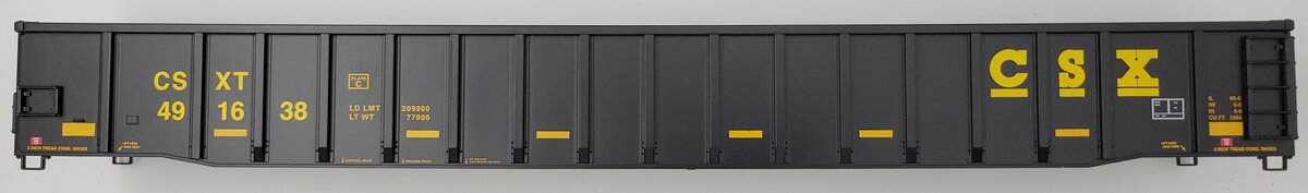 Lionel 84587-2 CSX 66' Mill Gondola Body Shell #491638
