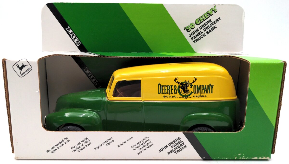Ertl 5621 1:25  '50 Chevy John Deere Panel Delivery Truck Bank