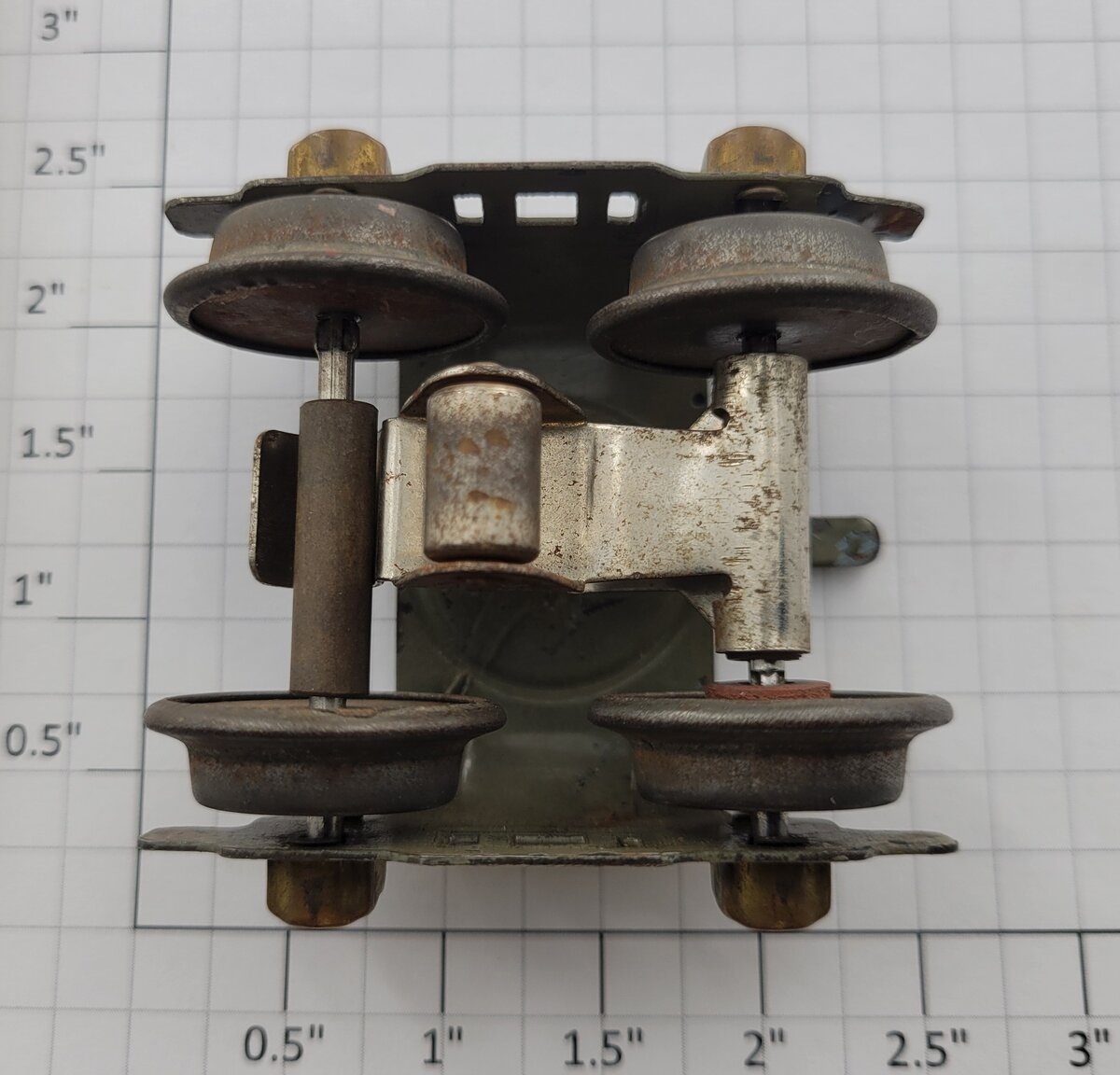American Flyer Type 3-B-1 O Gauge Prewar Tender Truck with Roller Assembly