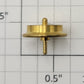 S-Helper 650-M006 Brass Wheel with Pin