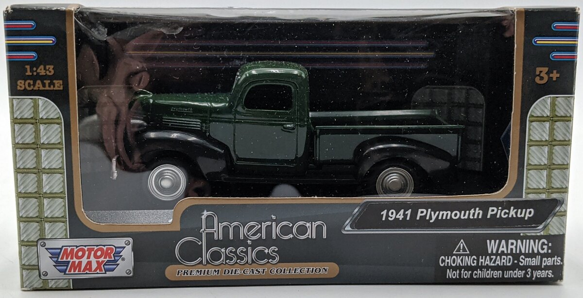 Motor Max 73401 1:43 U.S. Army 1941 Plymouth Truck