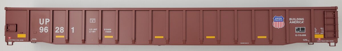 Lionel 84593-2 UP Union Pacific Line 66' Mill Gondola Body #96281