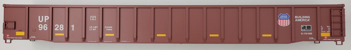 Lionel 84593-2 UP Union Pacific Line 66' Mill Gondola Body #96281