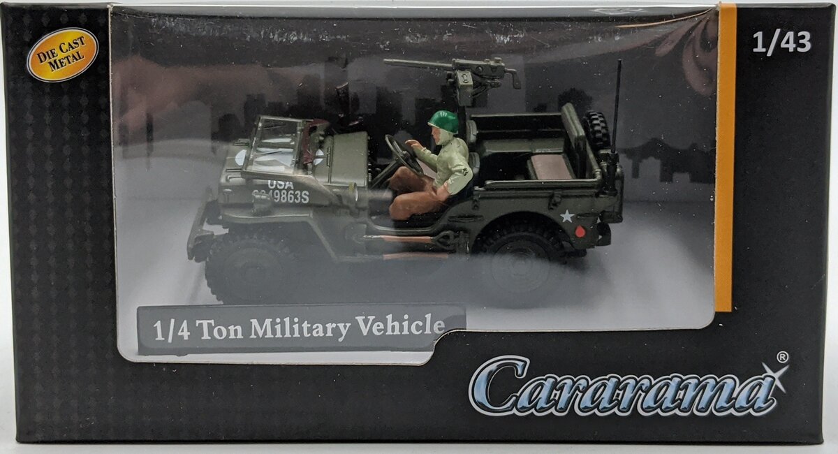 Atlas 3009920 1:43 Cararama 1/4 Ton Military Vehicle