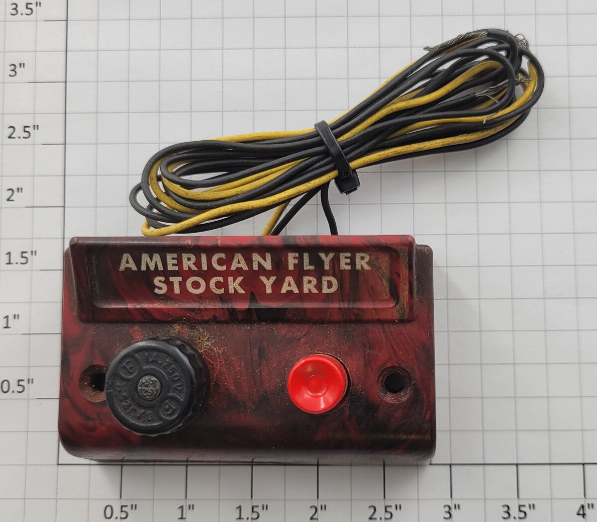 American Flyer XA14A965-AE-1 S Scale Bakelite Stock Yard Wired Switch Controller