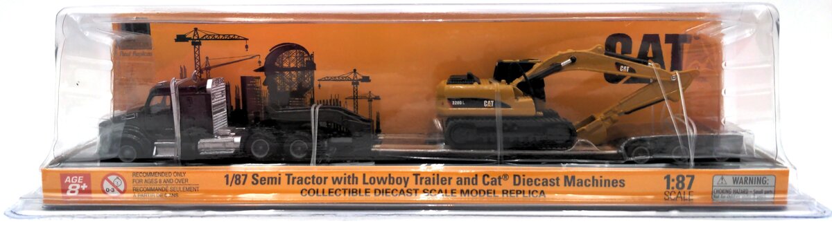 DieCast Masters 84420 1:87 Kenworth T880s SBFS Tractor w/Lowboy & Cat 320D L
