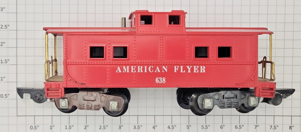 American Flyer PA9985 "American Flyer" Cupola Caboose #638