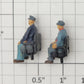 S-Helper 1096-FIG Locomotive Engineer on Black Seat (Set of 2)