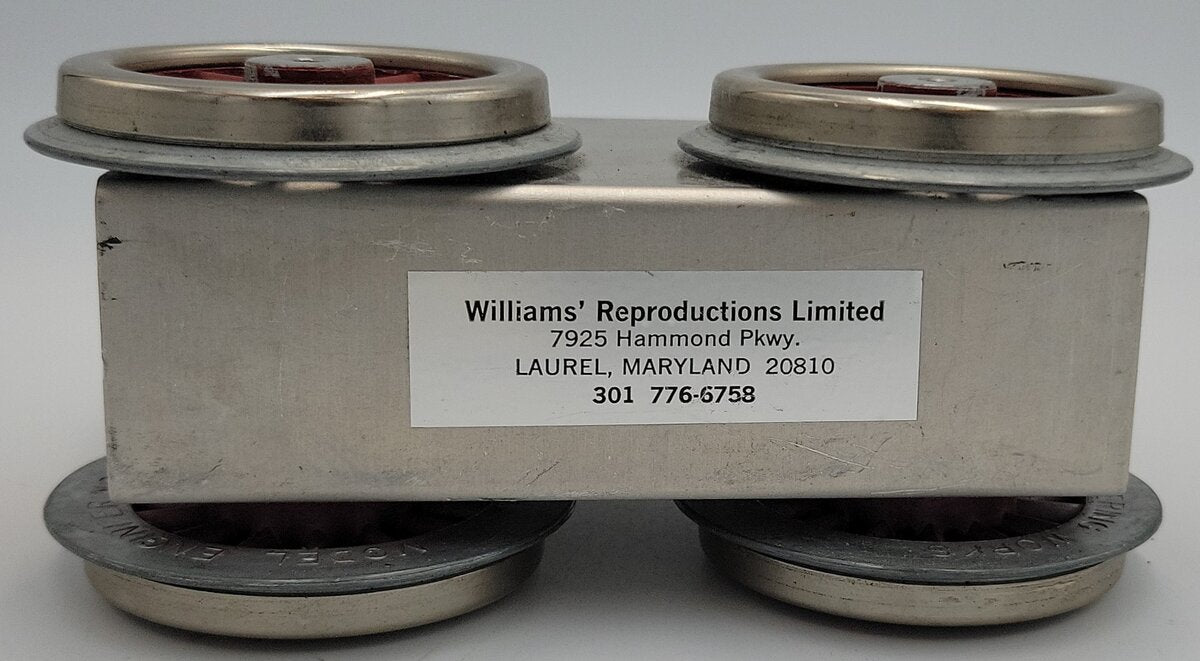 Williams Reproductions 9U-Frame Bild-A Loco Dummy with ME Red Spoked Wheels