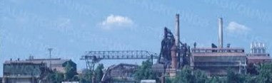Realistic Backgrounds RB704-13 1:50 Ore Bridge w/Blast Furnace Background