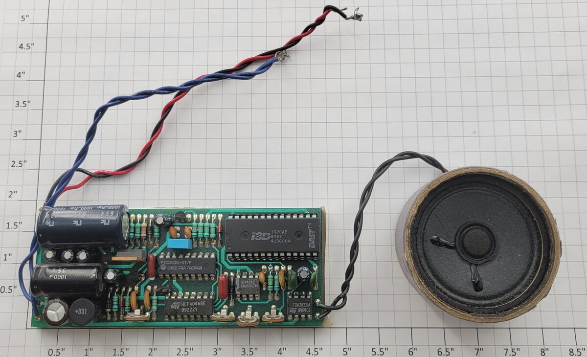 Acme 0622-10 Steam Loco Sound PCB Circuit Board with Speaker