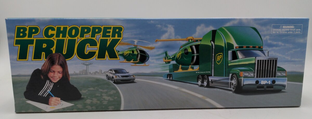 BP 1998 Chopper Truck w/ Helicopter & Bonus Car