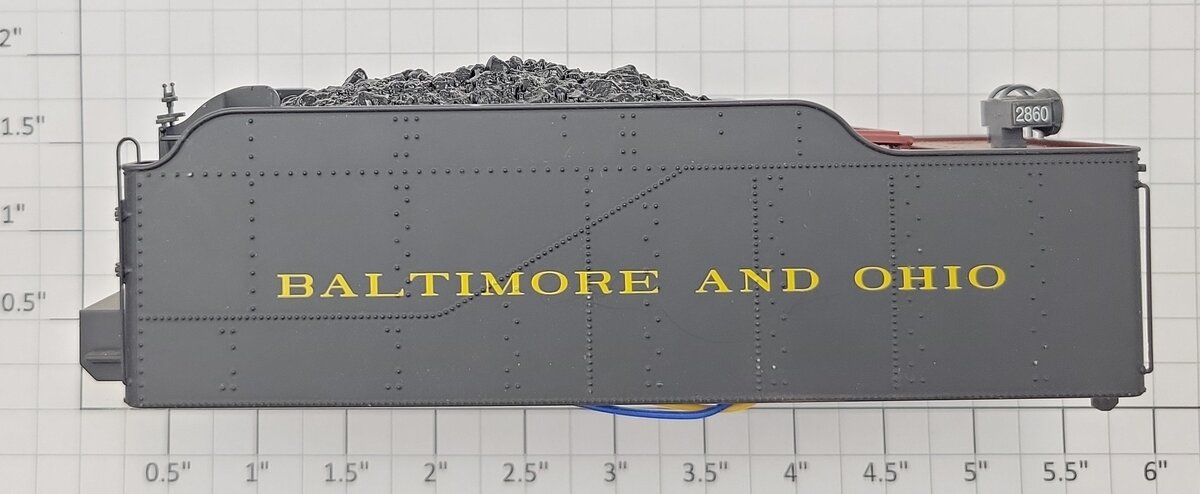 S-Helper SHS-BOT S Scale Plastic Baltimore and Ohio Tender Shell #2860
