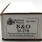 Sunshine Models 58.3 HO B&O M-27B Mansard Roof Double Door Boxcar Kit