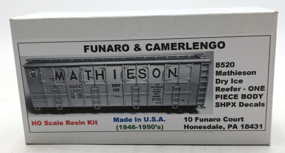 Funaro & Camerlengo 8520 HO Scale Mathieson Dry Ice Reefer SHPX