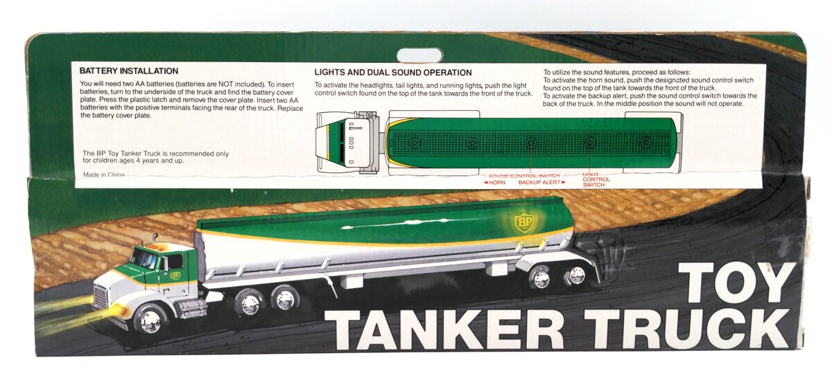 BP Toy Tanker Truck w/ Real Head & Tail Lights