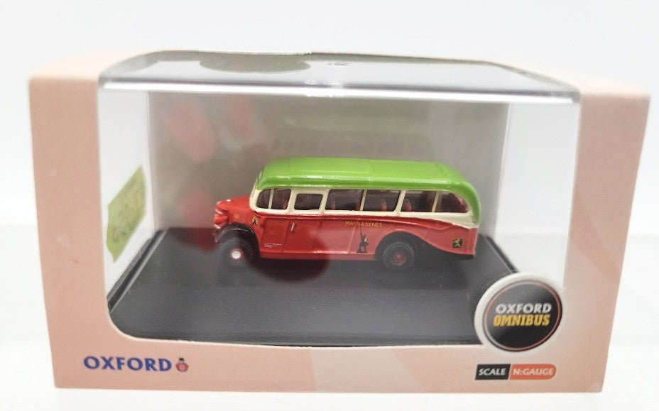 Oxford Diecast NOB005 N Scale Omnibus Macbraynes Bedford OB Coach
