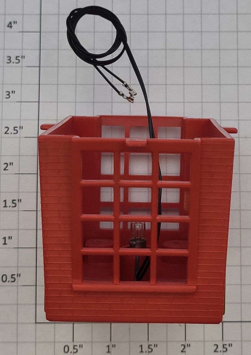 Lionel 12983-5 Red Plastic Culvert Unloader Tower House with Lamp