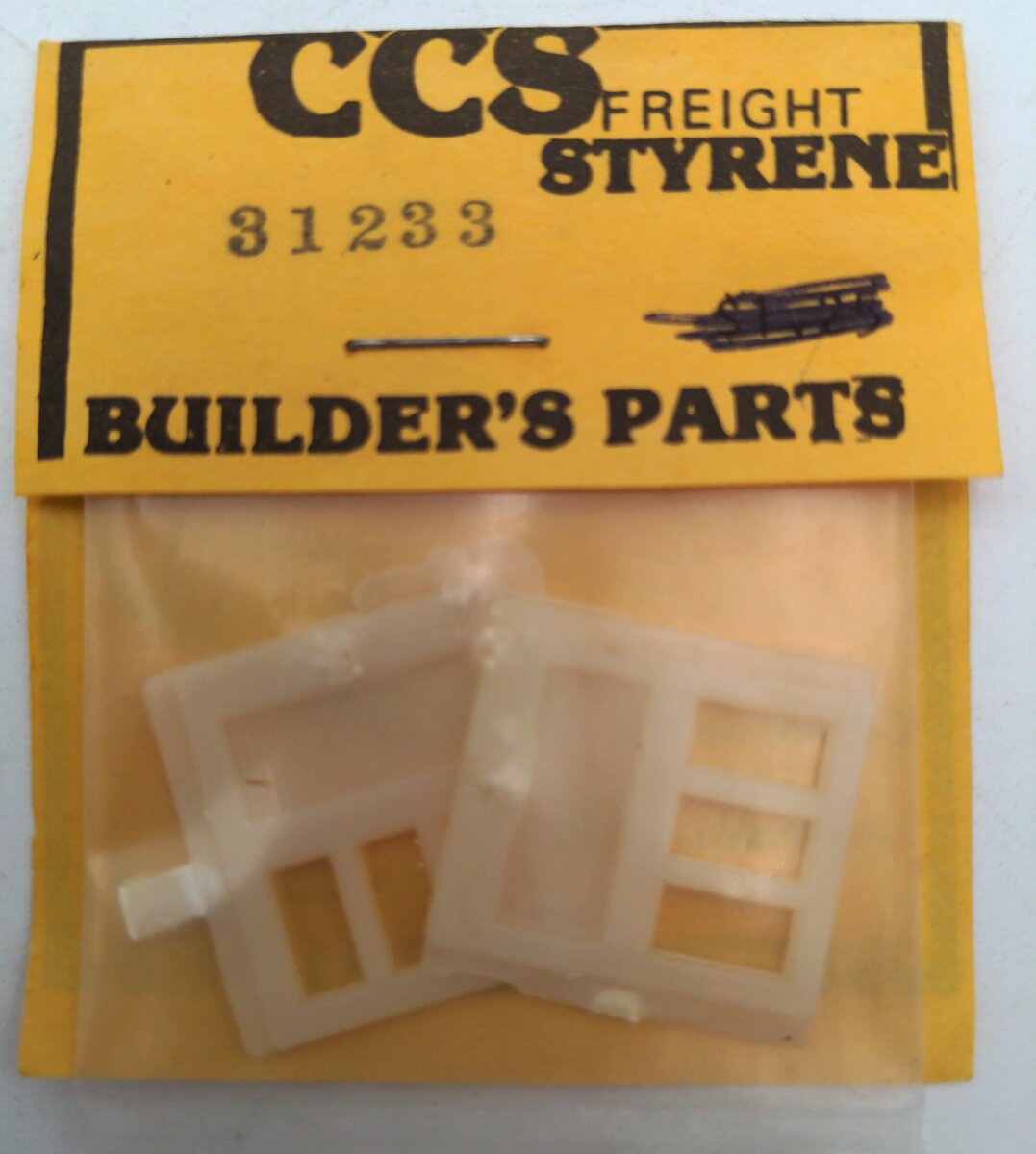 CCS 31233 HO Styrene Caboose Baggage Window