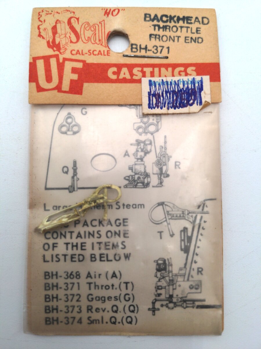Cal Scale BH-371 HO Backhead Throttle