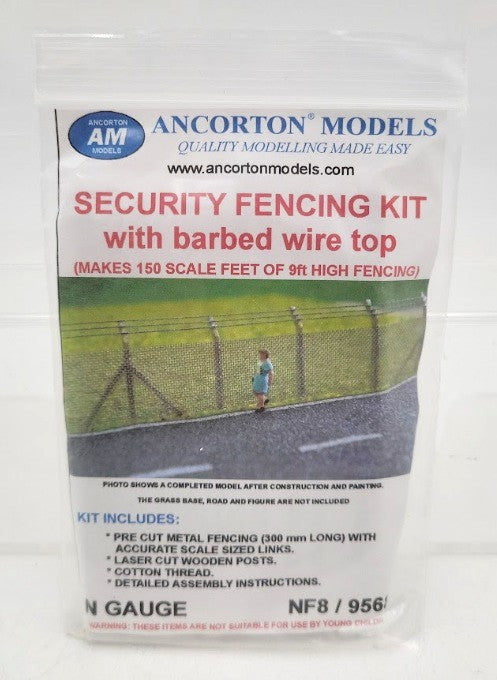 Acme NF8 N Scale By Ancorton Models Security Fencing With Barbed Wire Top Kit