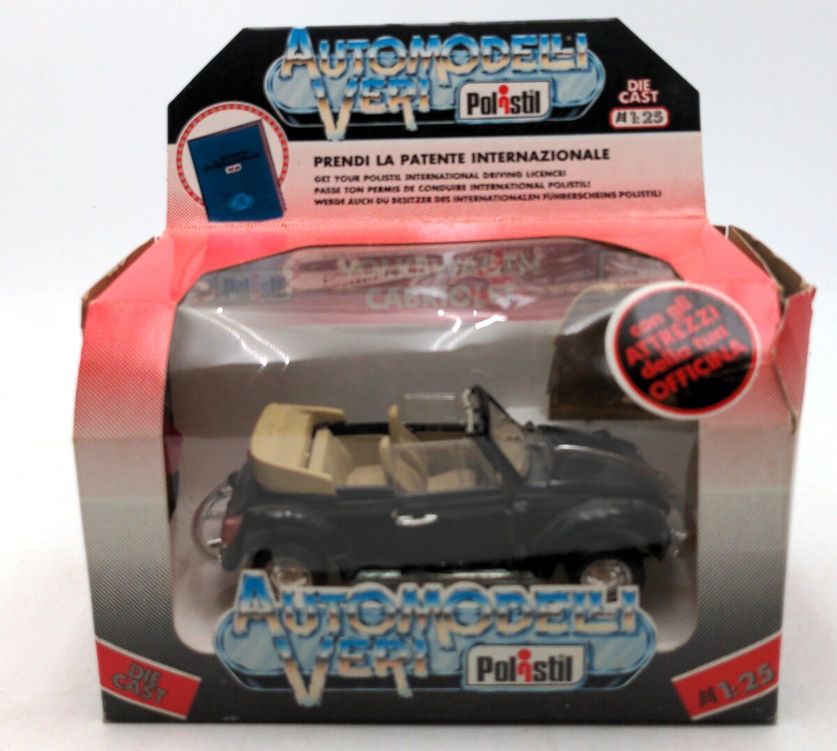 Polistil S220 1:24 Scale Volkswagen Cabriolet Diecast Model