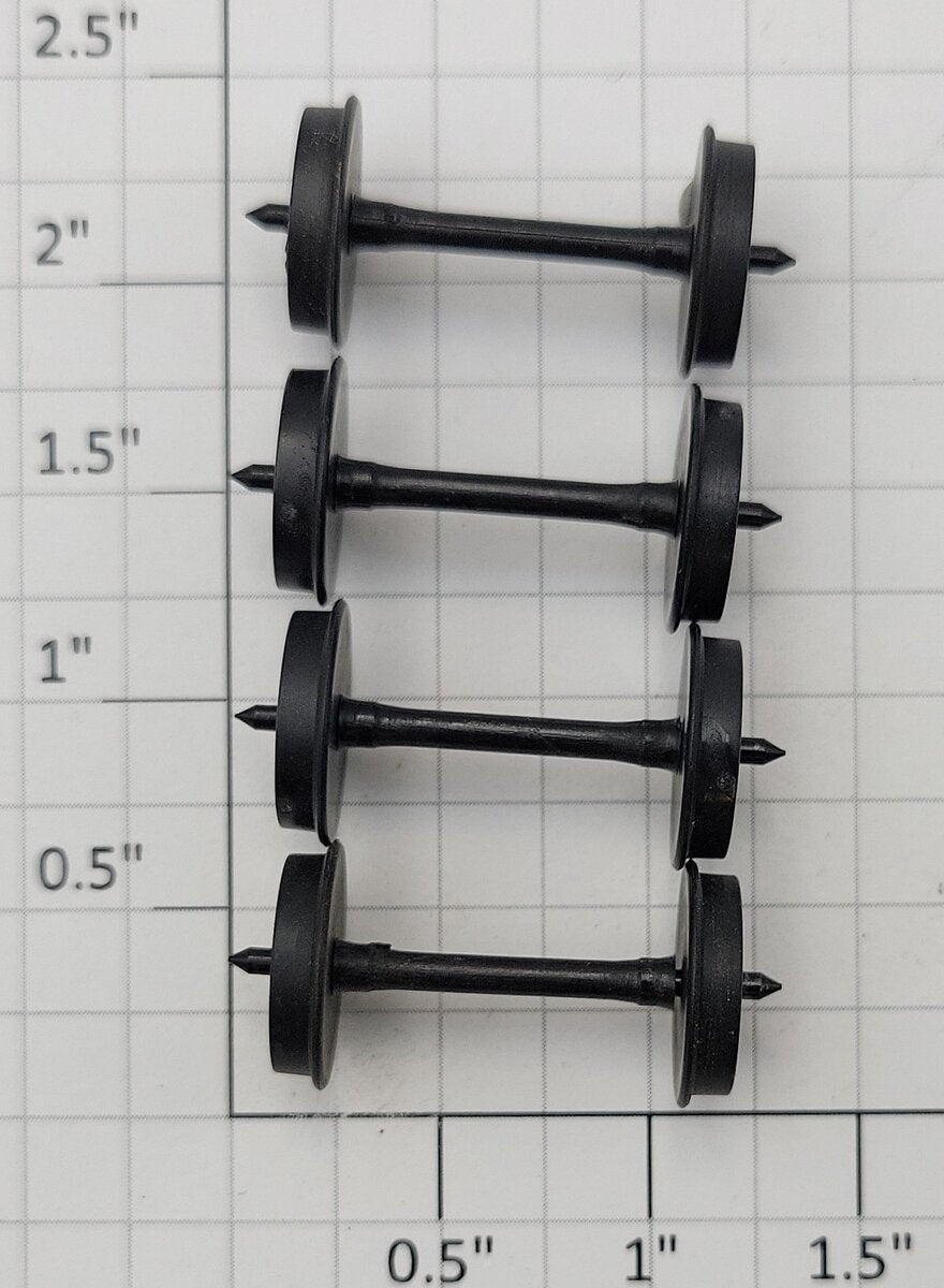 S-Helper SHS-PWS Black Plastic Wheelset (Set of 4)