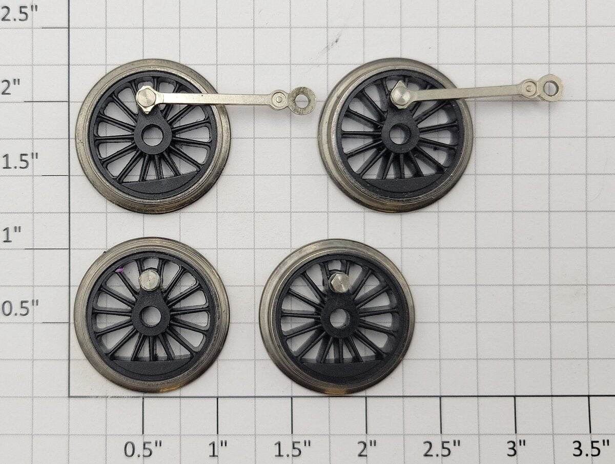 S-Helper SHS-SWH S Scale Steam Locomotive Wheel (Set of 4)