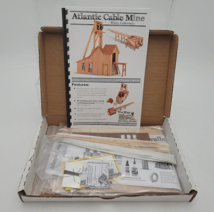Wild West Scale Models 227 HO Scale Atlantic Cable Mine Building Kit